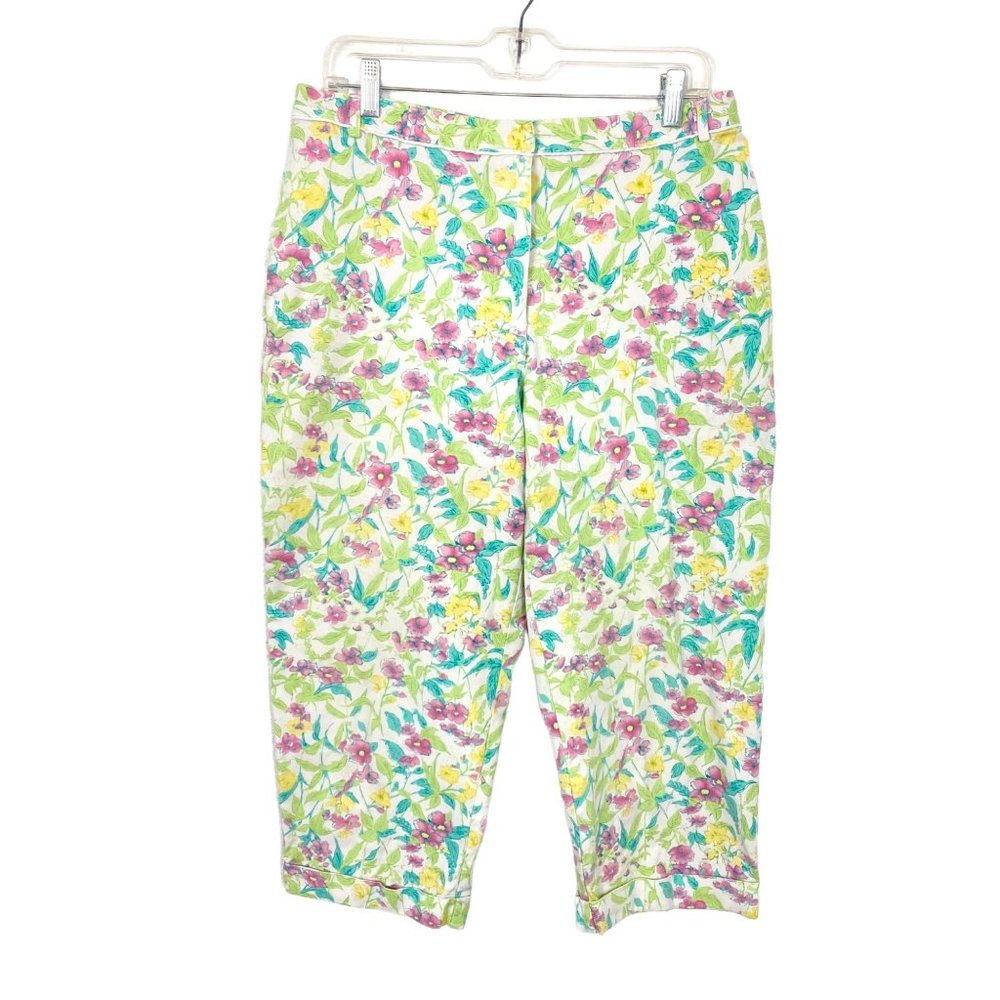 LizGolf Tabitha floral golf capris / Bermuda / cropped pants